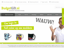 Tablet Screenshot of budgetgift.nl